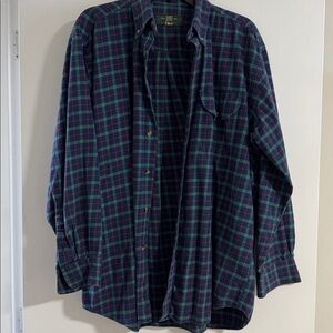 Orvis Men's Plaid Button Down Shirt, Size L